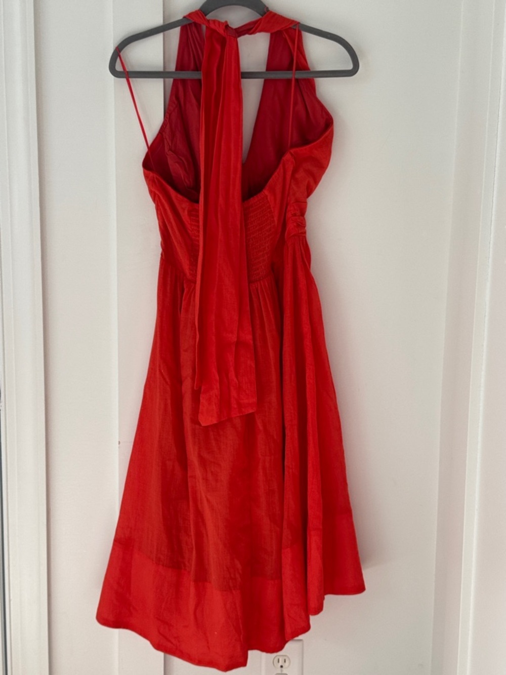 NWT Anthropologie ASTR the Label Orange Kalia Halter Keyhole Dress M - Picture 8 of 16